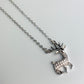 Crystal Deer Pendant Necklace
