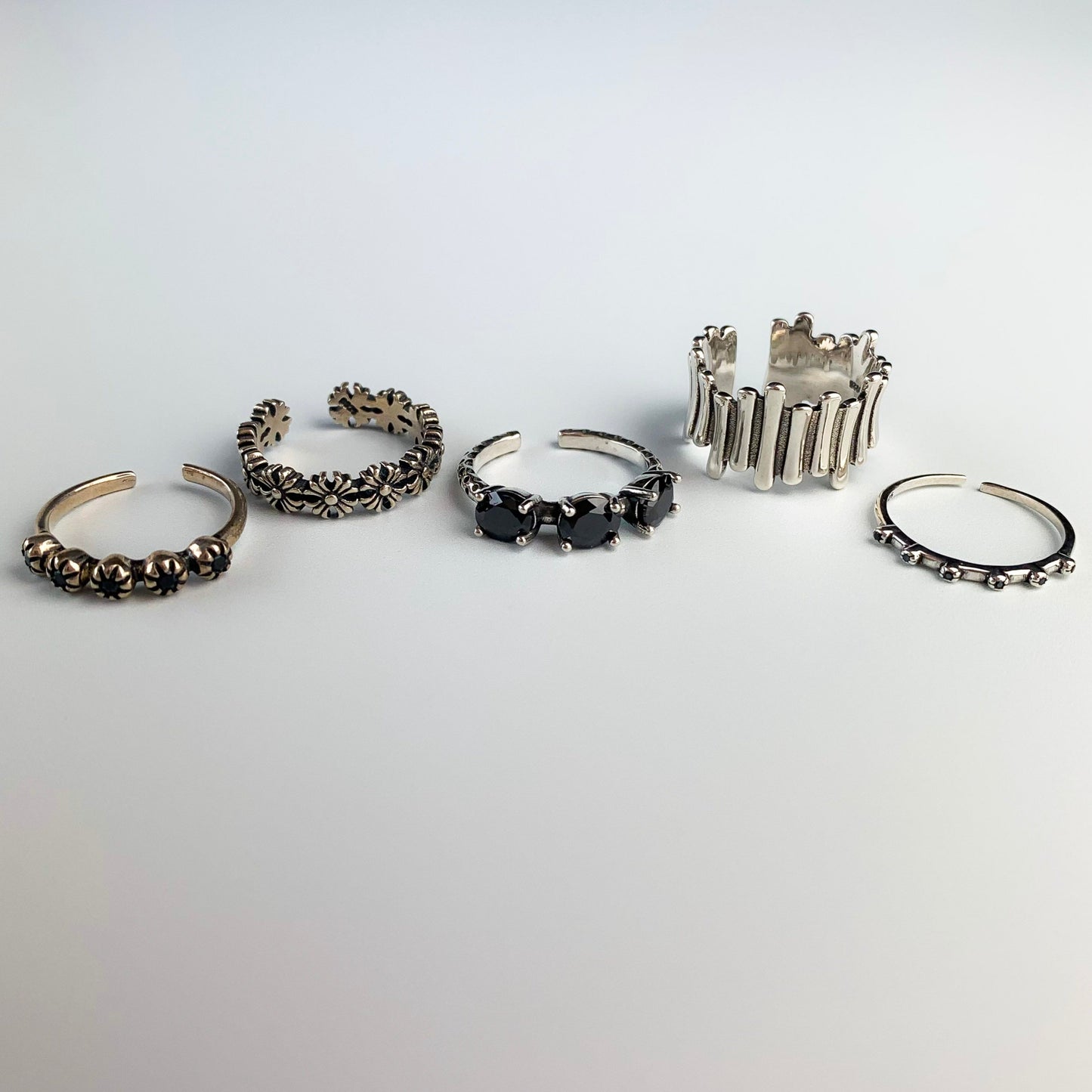 Stackable Vintage Silver Rings