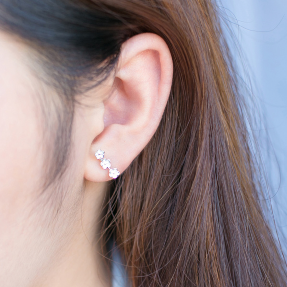 Flower Trio Stud Earrings