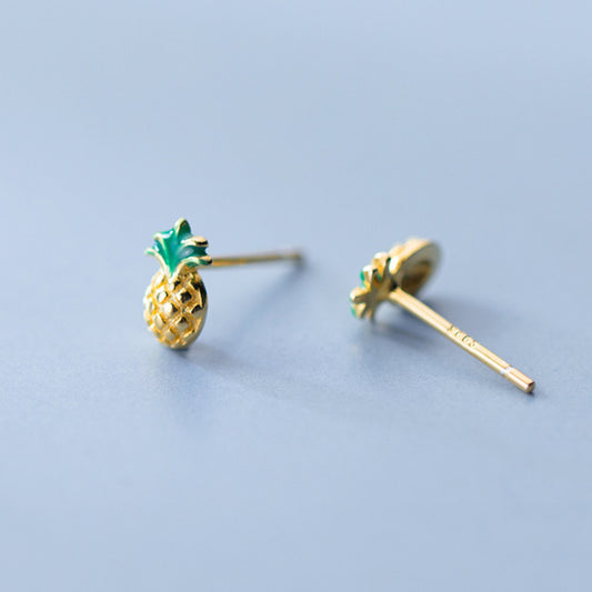 Tiny Pineapple Stud Earrings