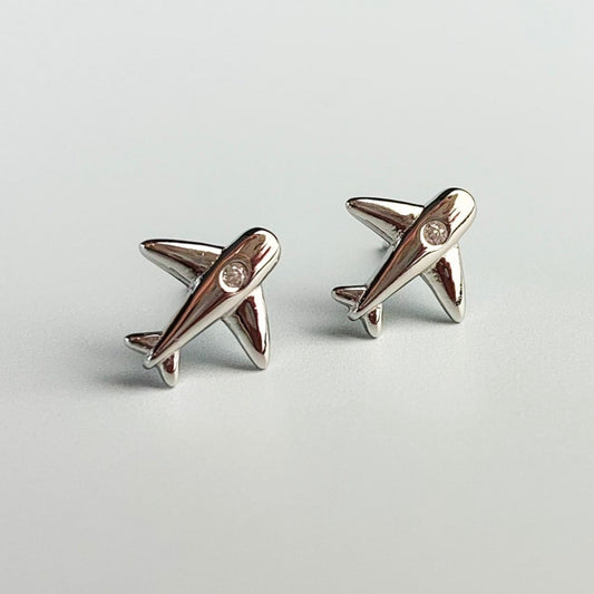 Plane Stud Earrings