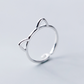Minimalist Cat Ear Adjustable Ring
