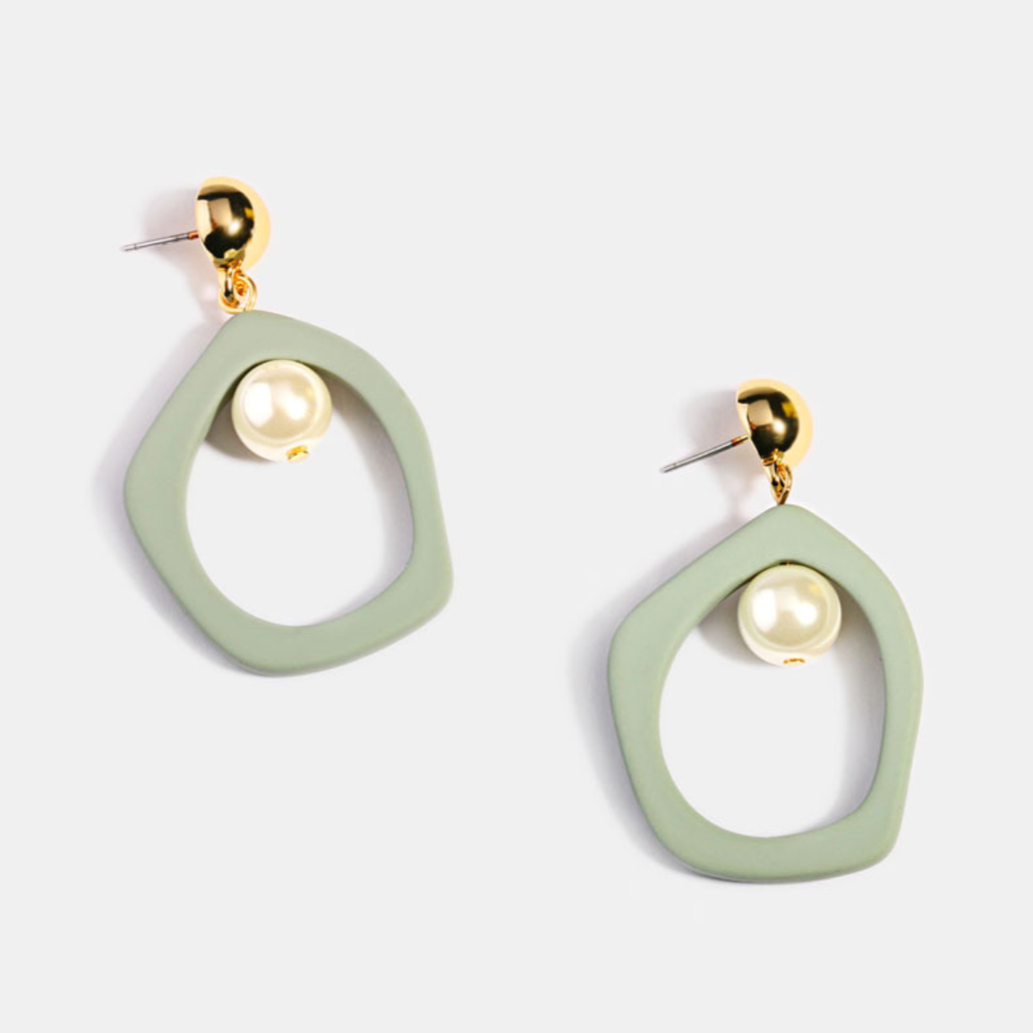 Turquoise Pearl Earrings