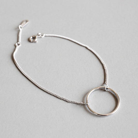 Circle Charm Chain Bracelet