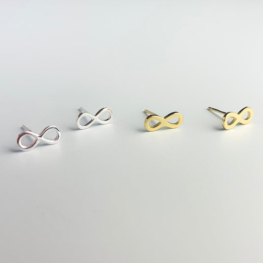 Infinity Symbol Stud Earrings