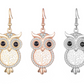 Owl Tree Drop Earrings