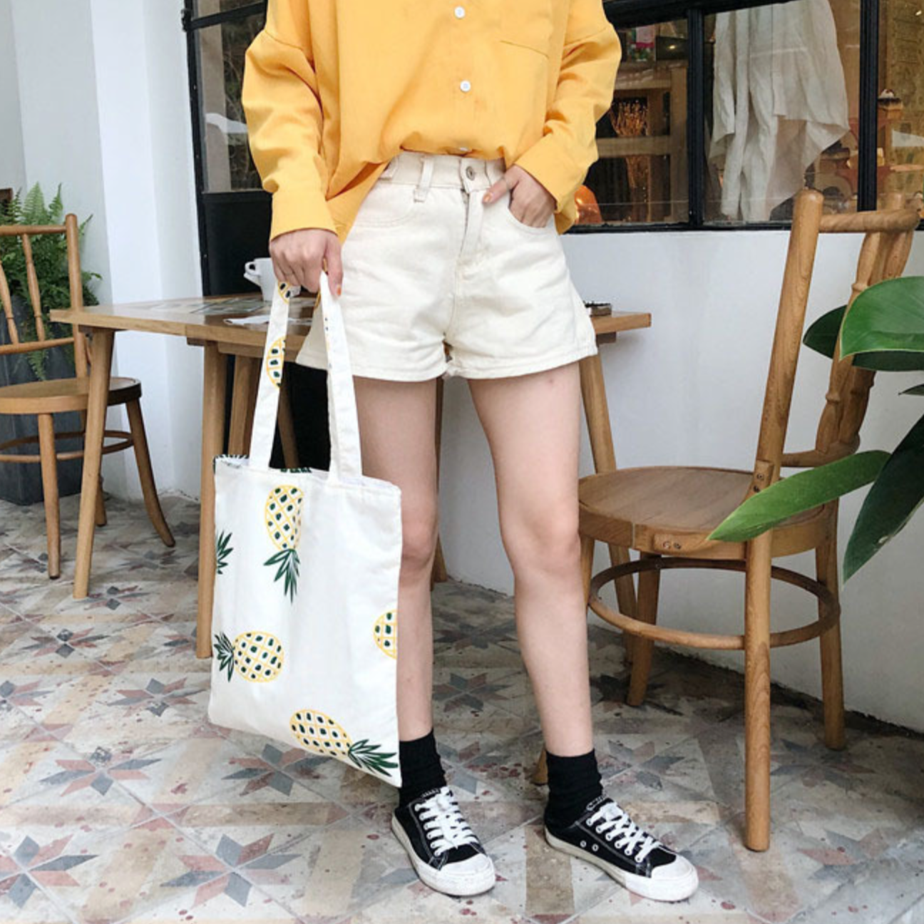Pineapple Print Bag