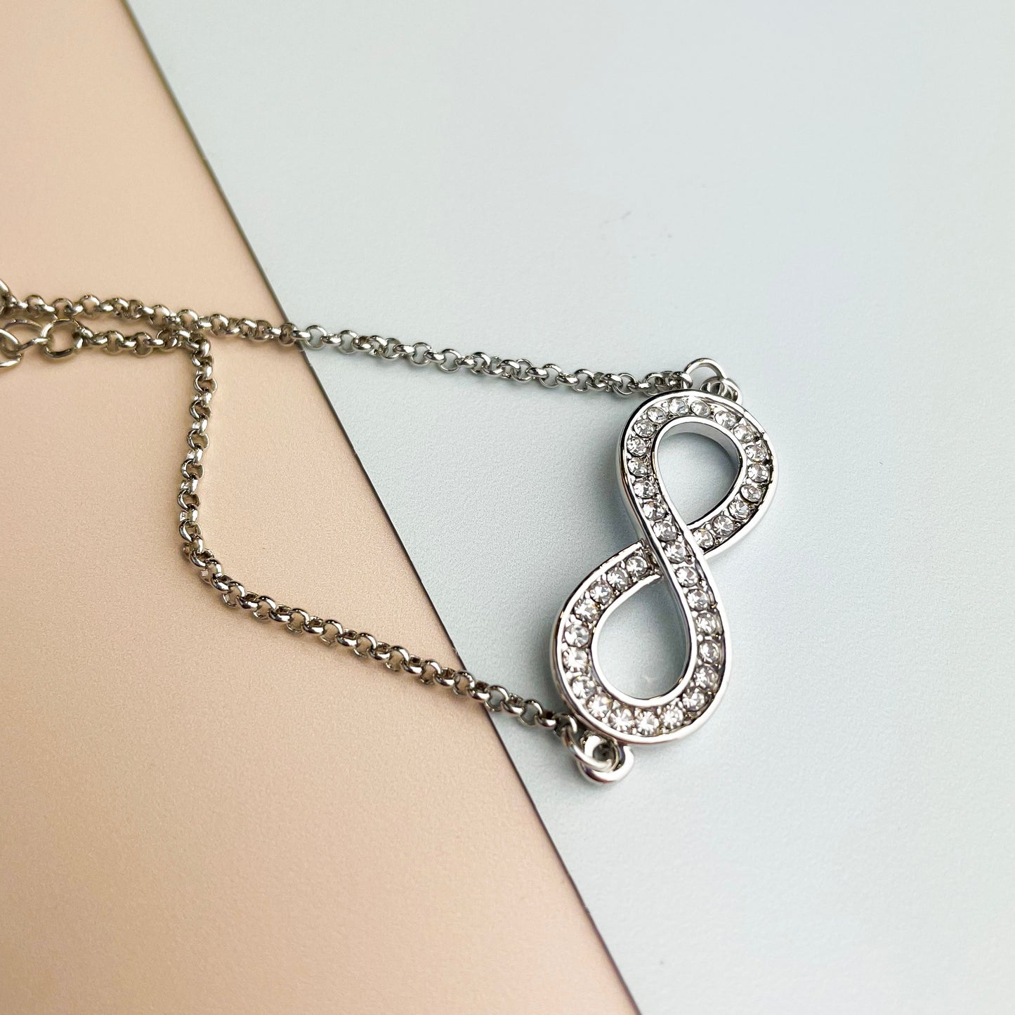 Infinity Charm Silver Bracelet