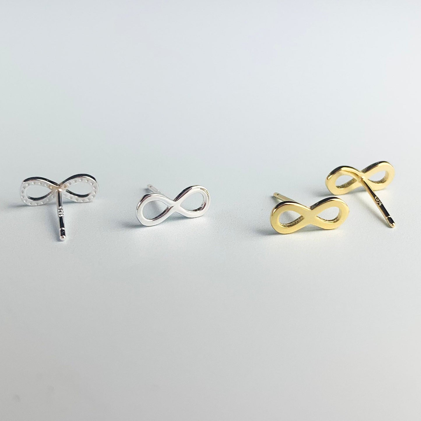 Infinity Symbol Stud Earrings