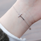 Delicate Silver Cross Bracelet