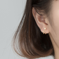 Huggie Effect Star Cuff Earrings