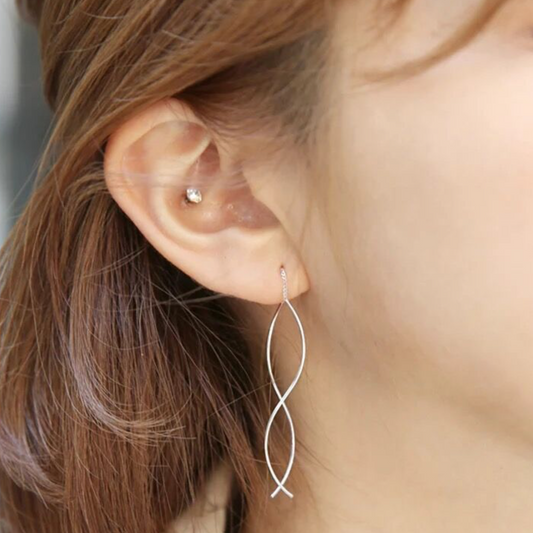 Double Spiral Threader Earrings