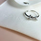 Crystal Bow Adjustable Ring