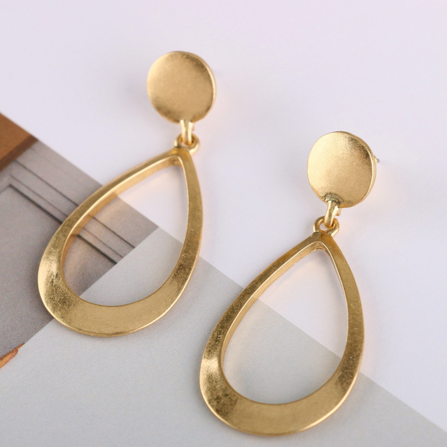 Bold Gold Hollow Earrings