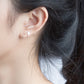 Star Spiral Hoop Earrings