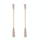 Chain Pearl Clip On Earring