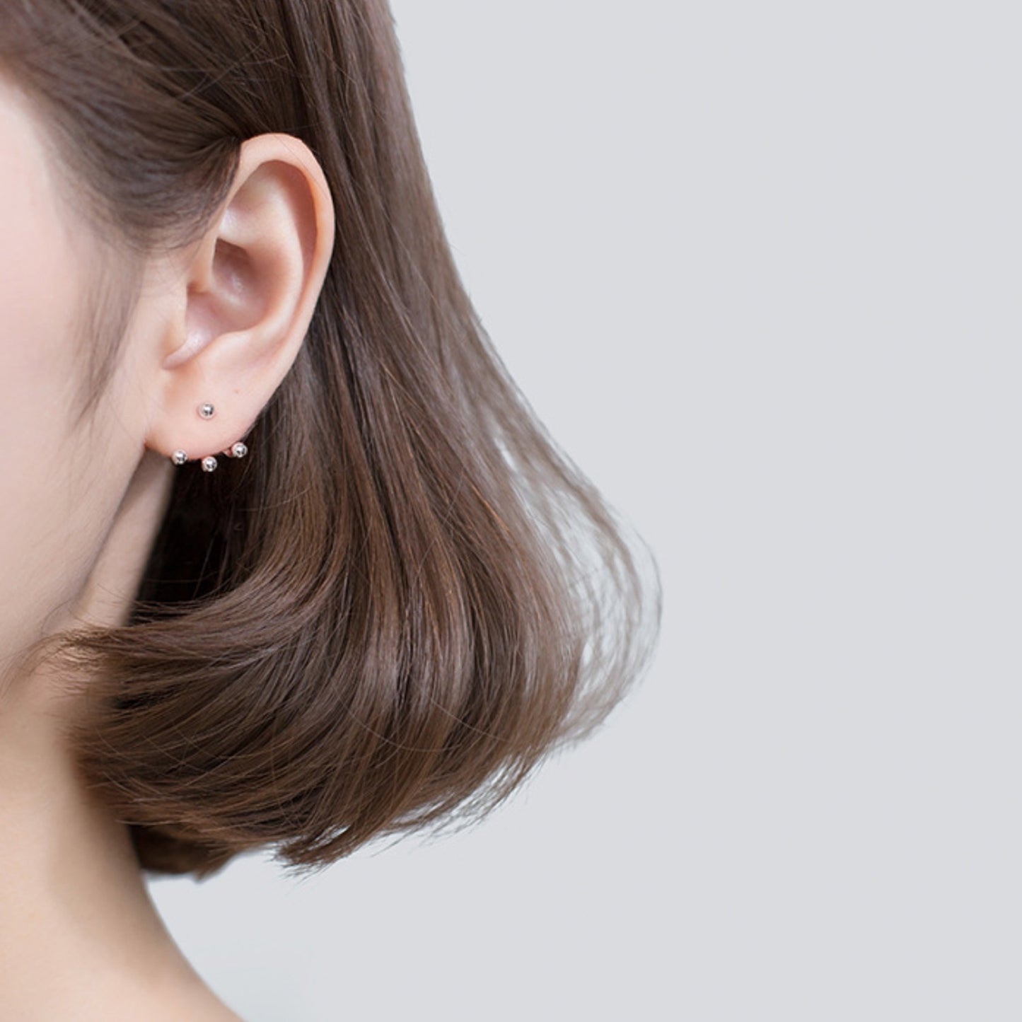 Asymmetrical Ear Jacket Stud Earrings