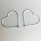 Heart Shaped Hoop Earrings