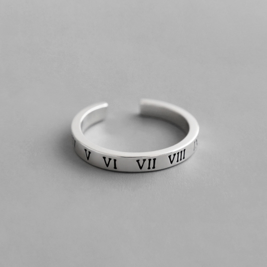 Roman Numerals Ring