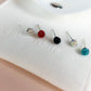Tiny Crystal Ball Earrings