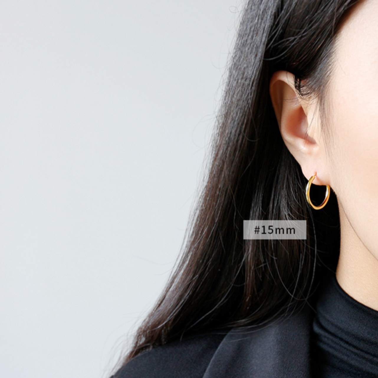 Gold Sleeper Hoop Earrings