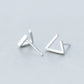 Open Triangle Stud Earrings