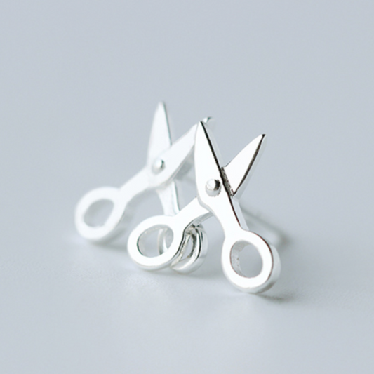 Tiny Scissor Stud Earrings