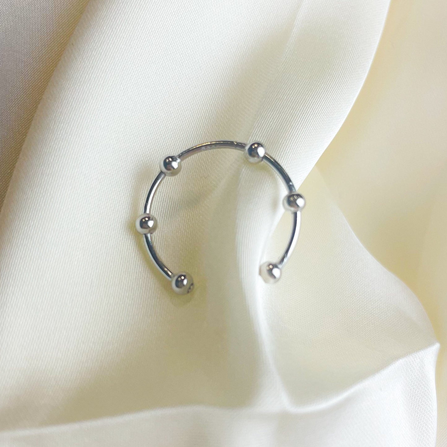 Ball Detail Adjustable Ring