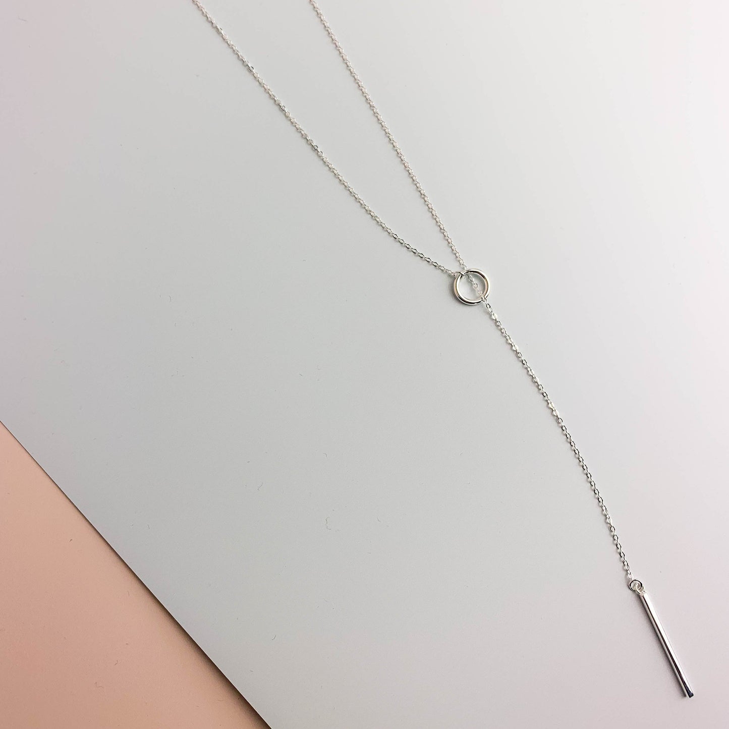 Silver Bar Threader Necklace