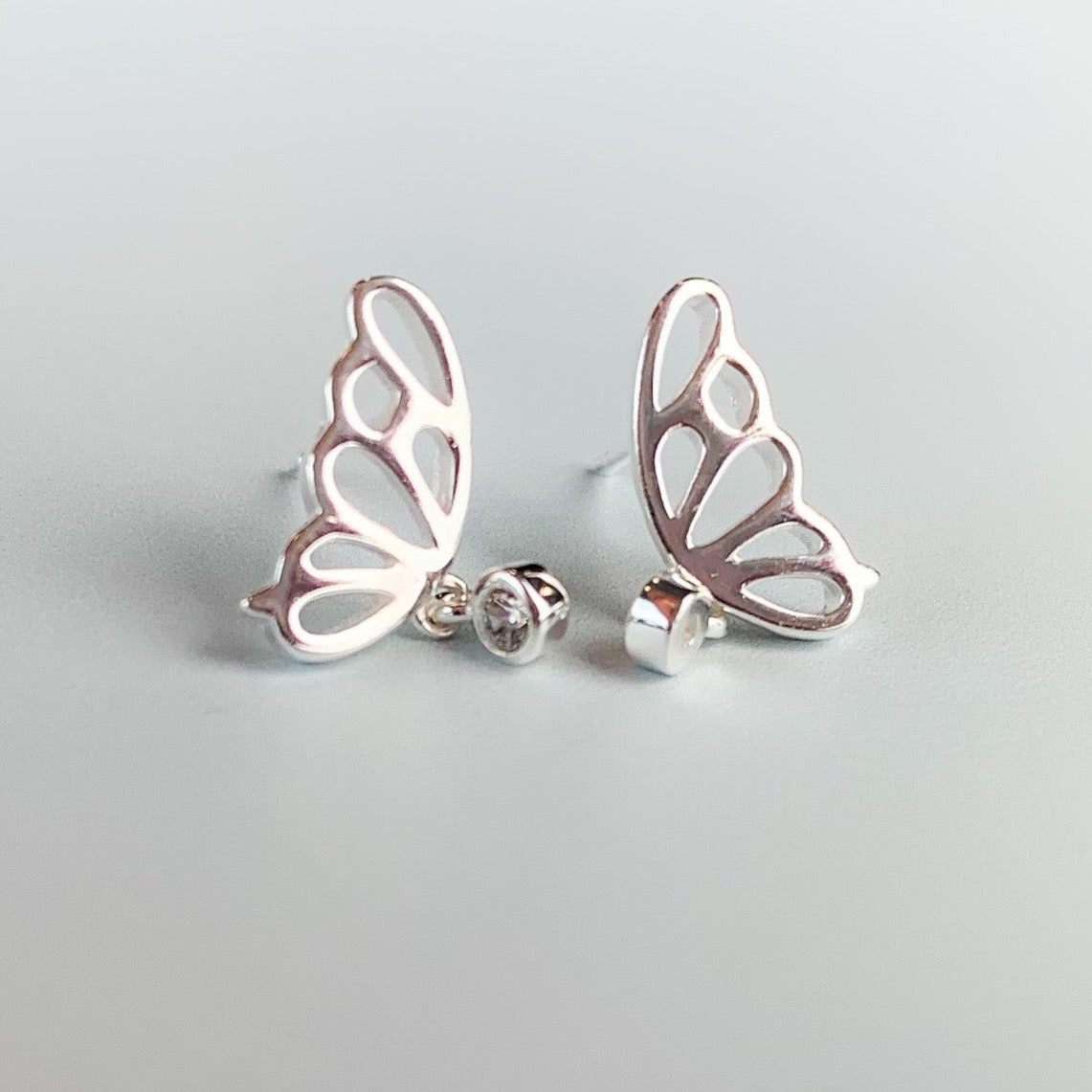Butterfly Wing Stud Earrings