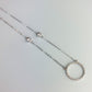 Crystal Circle Pendant Necklace
