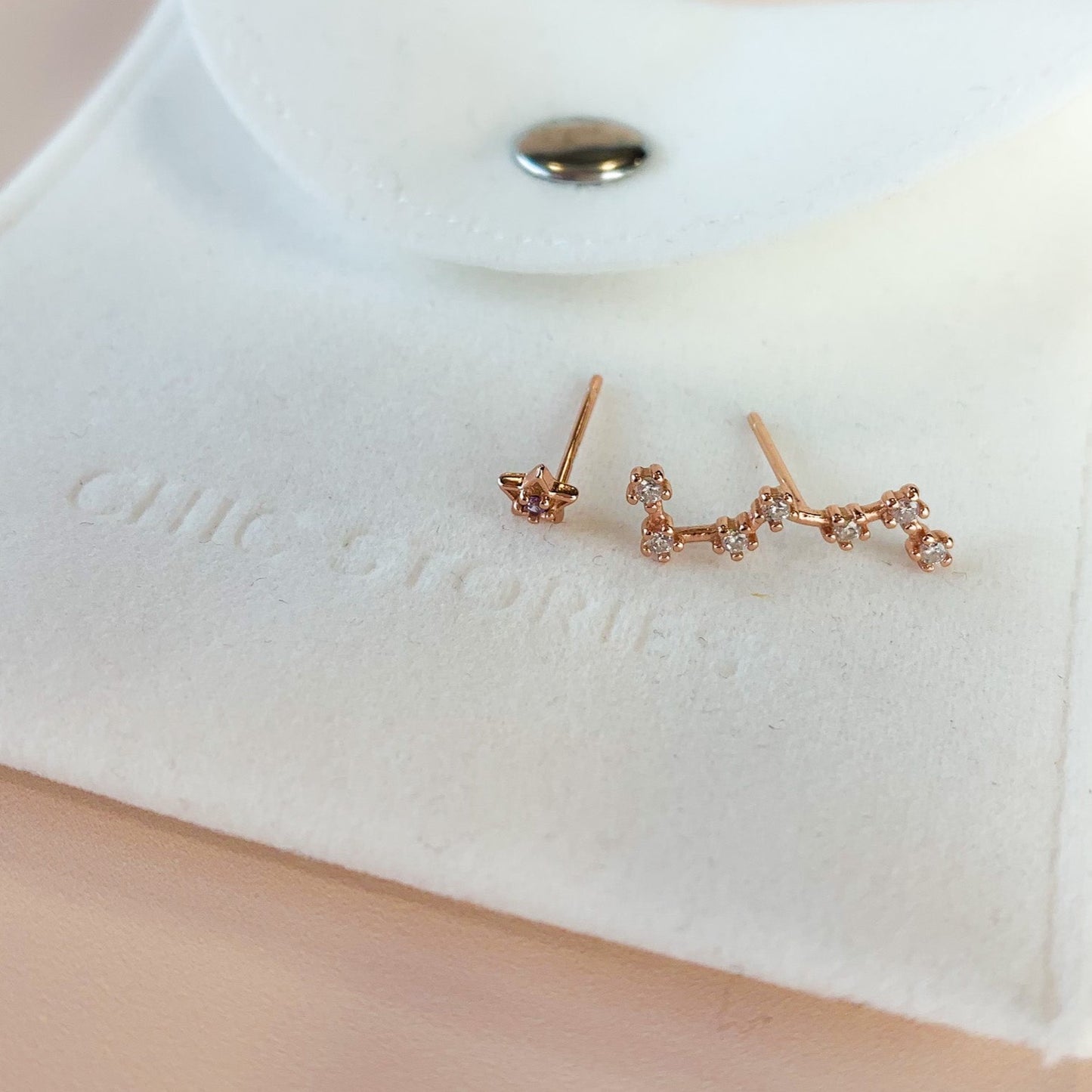 Star Climber and Stud Earrings