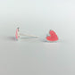 Pink Heart Stud Earrings