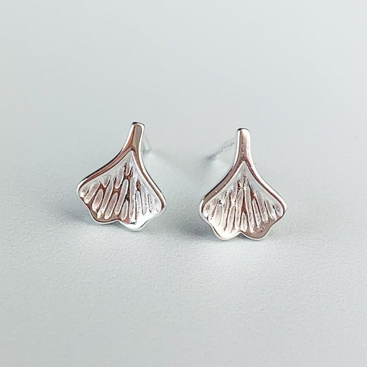 Tiny Leaf Stud Earrings