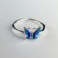 Blue Butterfly Adjustable Ring