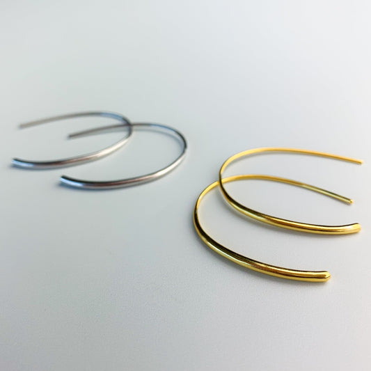 Minimalist Open Hoop Earrings