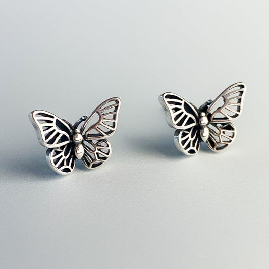 Intricate Butterfly Stud Earrings