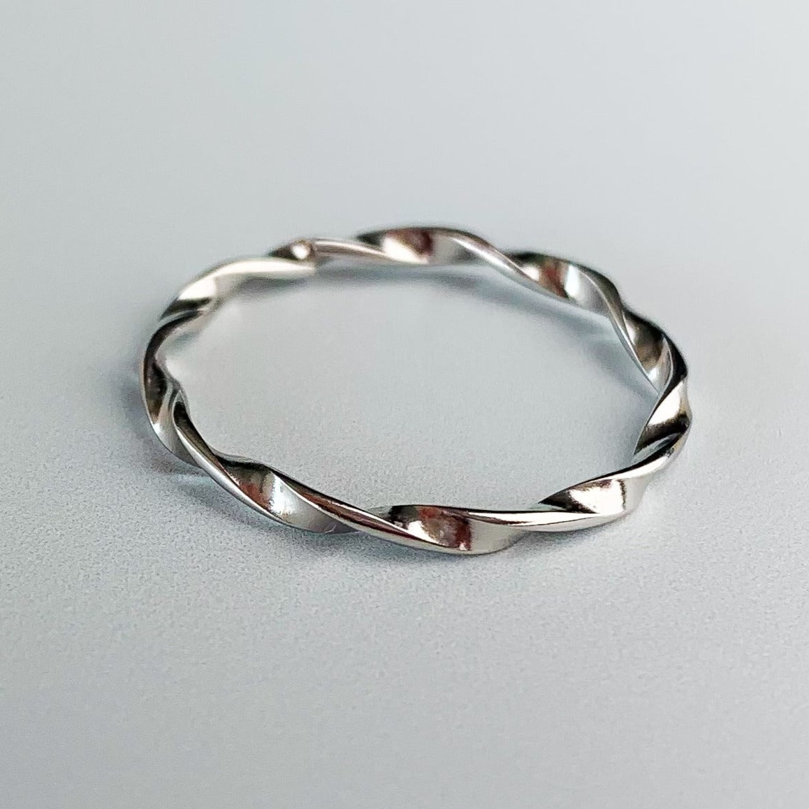 Twisted Band Adjustable Ring
