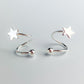 Star Spiral Earrings