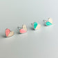 Colourful Heart Stud Earrings