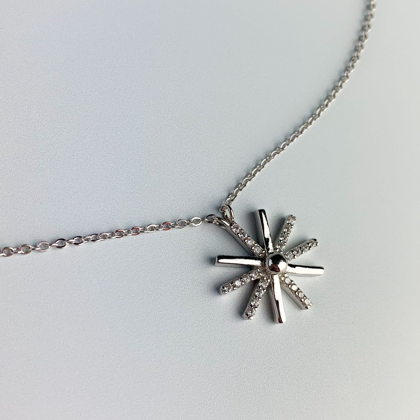 Sun Burst Pendant Necklace