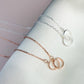Interlocking Rings Pendant Necklace