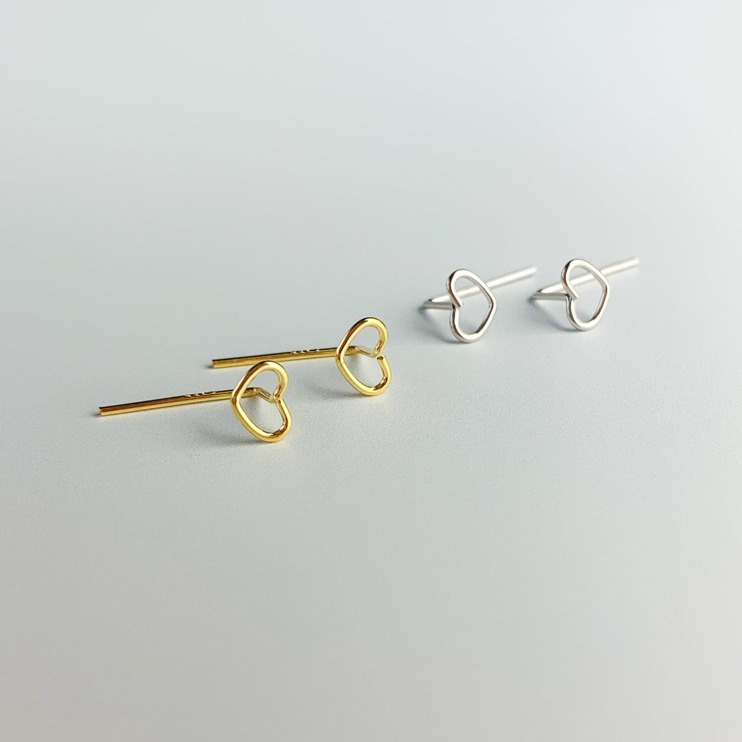 Minimalist Heart Earrings