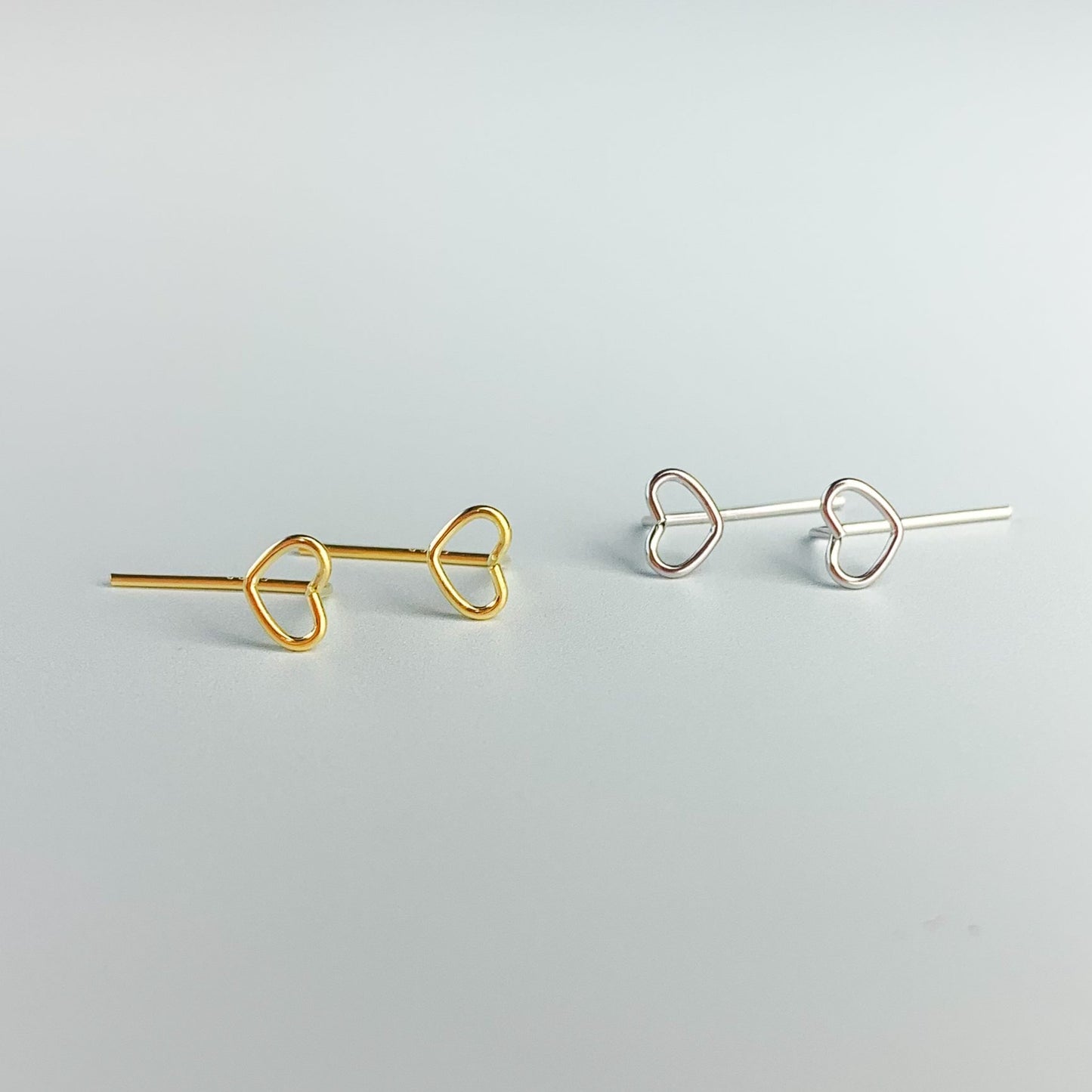 Minimalist Heart Earrings