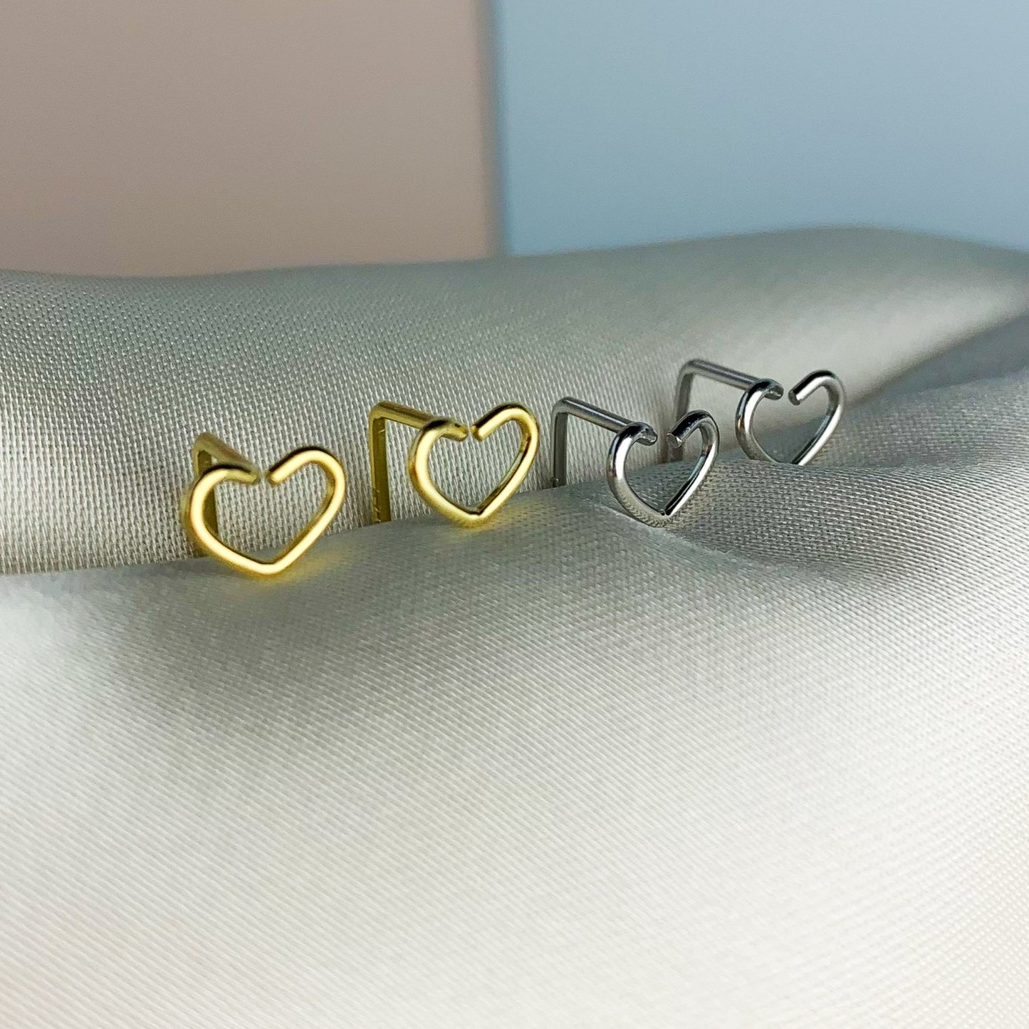 Minimalist Heart Earrings