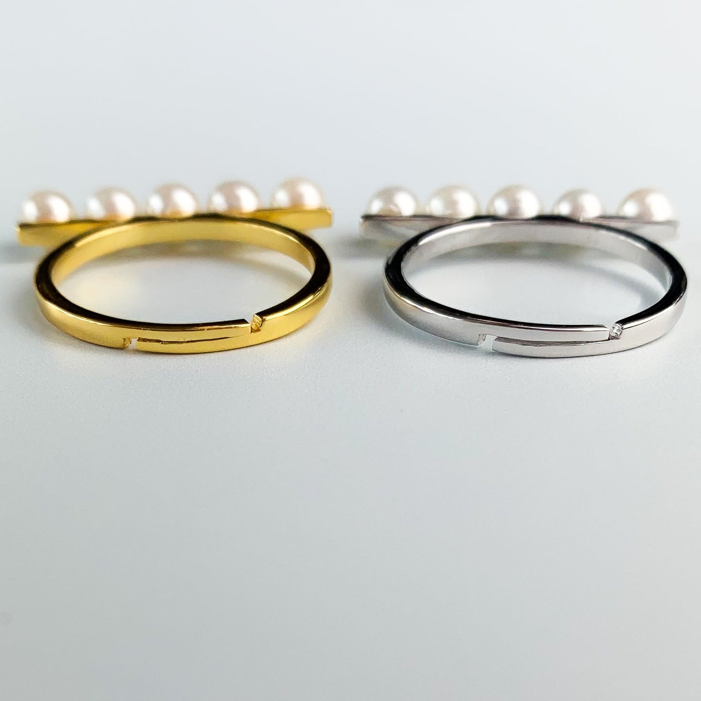 Pearl Bar Adjustable Ring