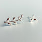 Asymmetrical Leaf Stud Earrings