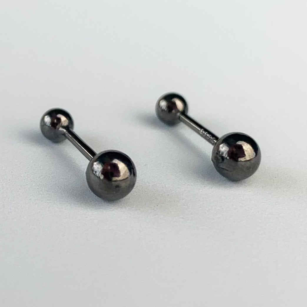 Ball back earrings sterling silver sale