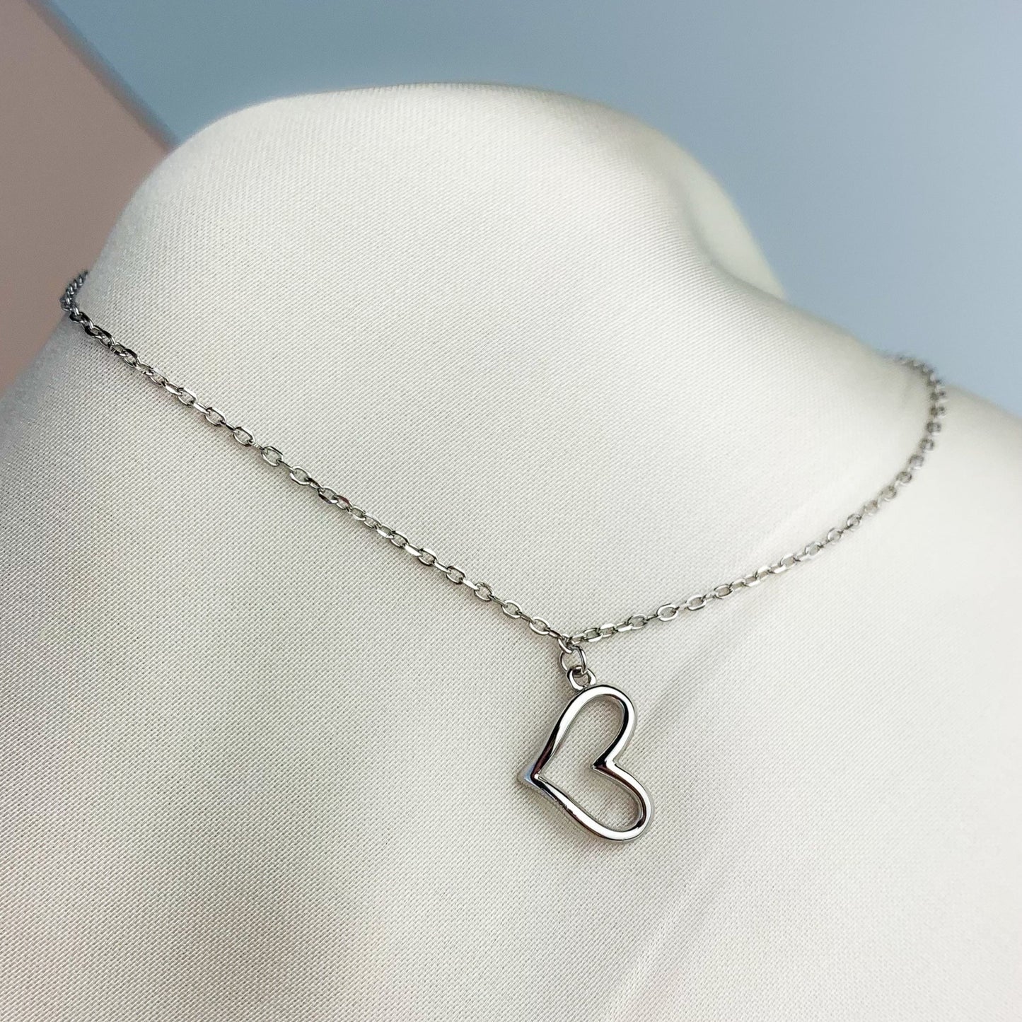 Dangle Heart Charm Chain Anklet