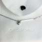Bar and Hanging Crystal Charm Chain Anklet
